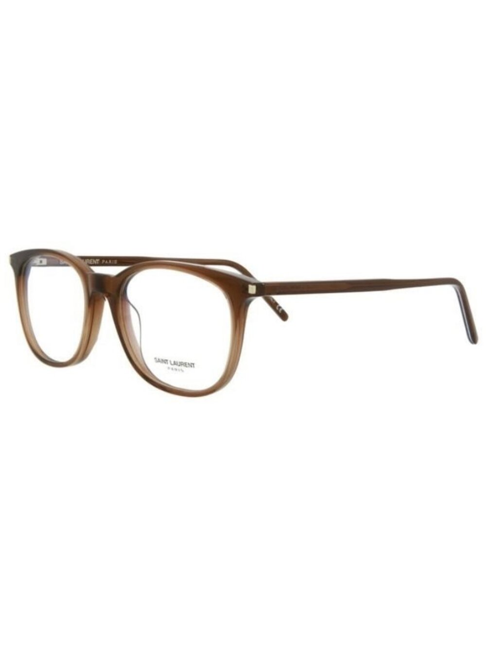 New Saint Laurent Womens Round/Oval Brown Brown Transparent Fashion Designer Eye